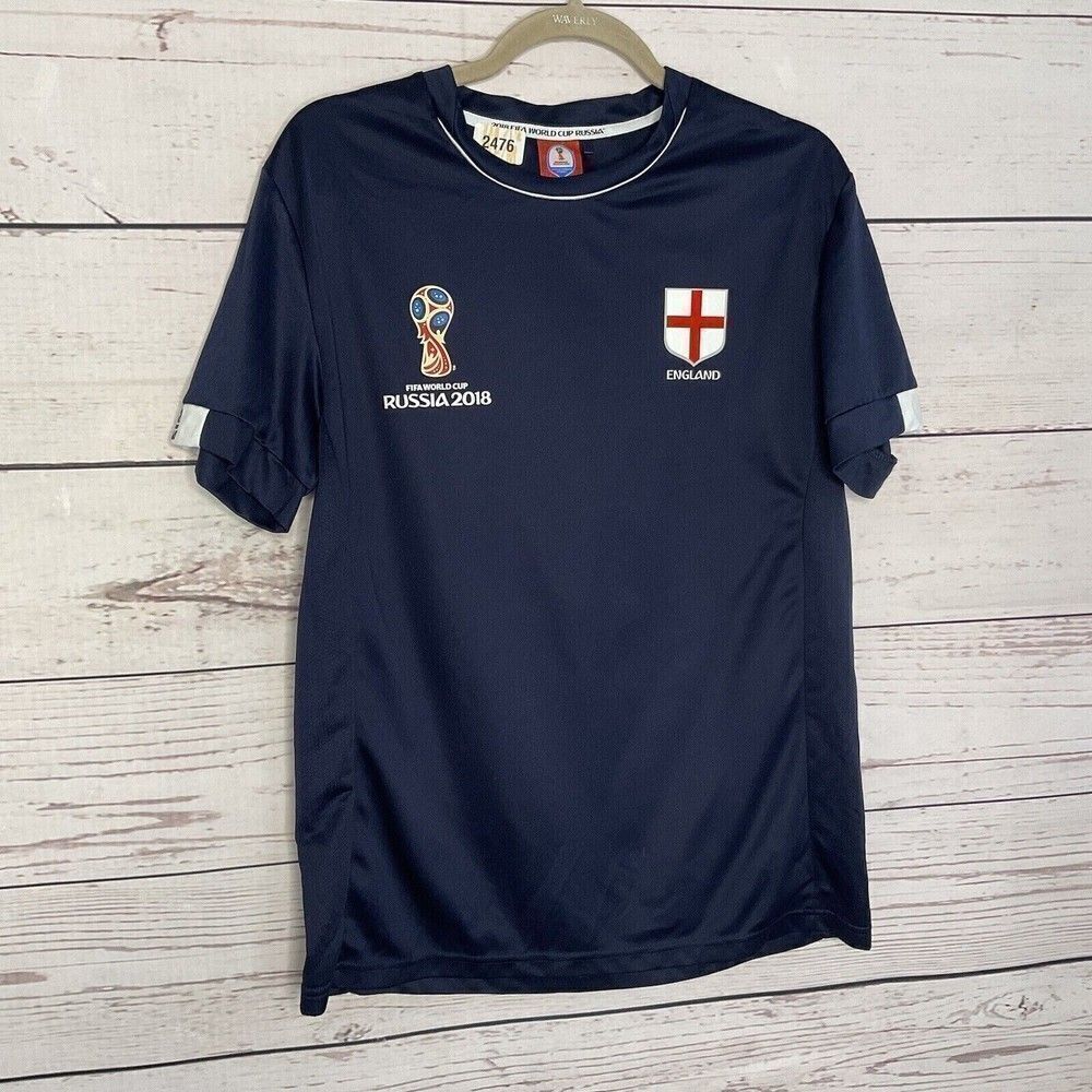 Fifa World Cup Russia 2018 Navy England Short Sleeve Jersey Shirt‎ Size S